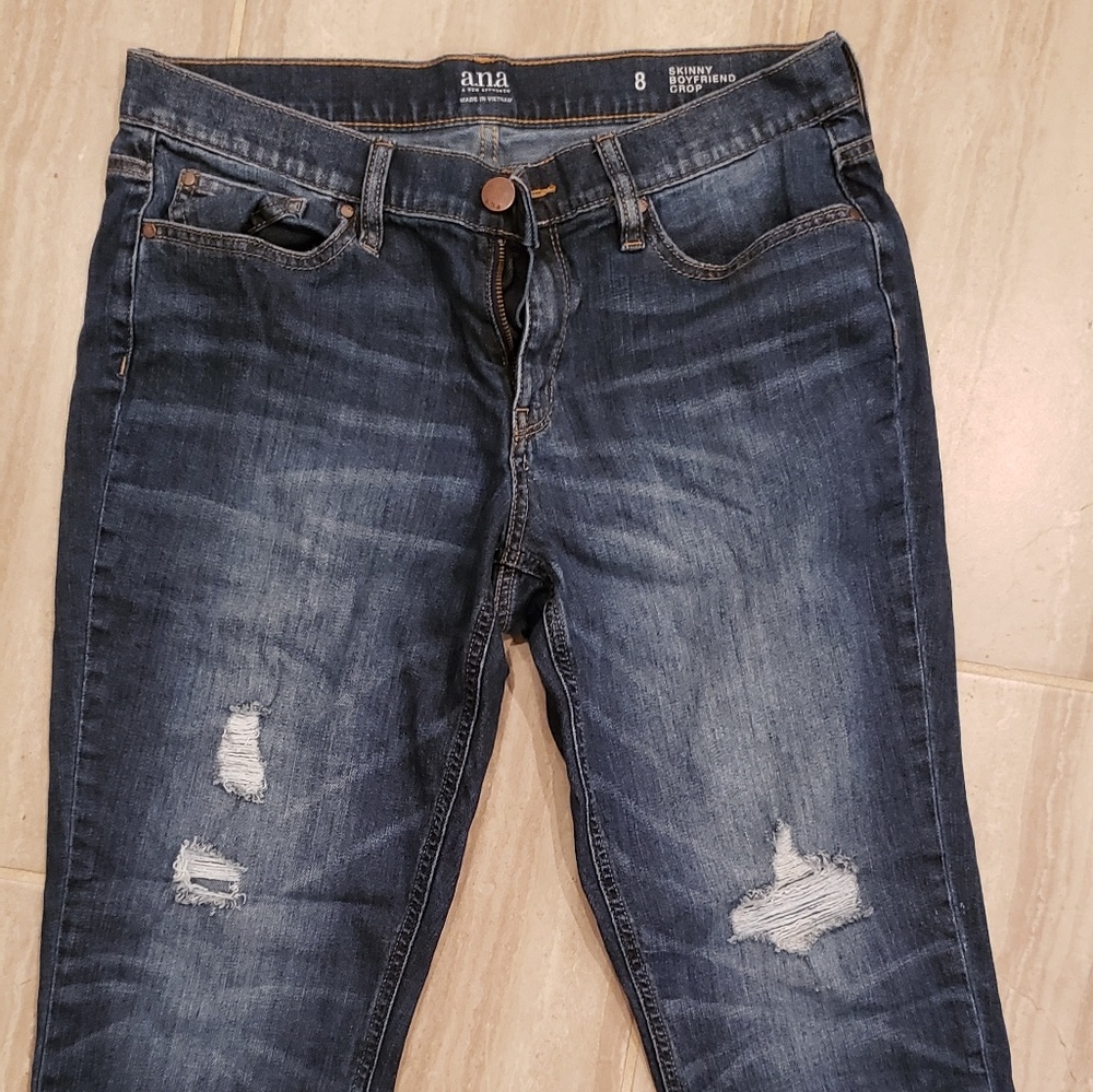 A.N.A Jeans Skinny Boyfriend Crop | Size 8. 